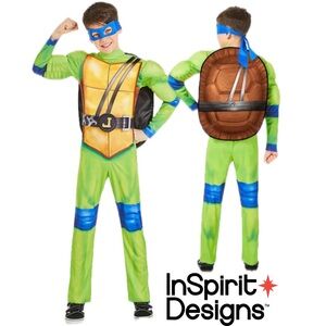 INSPIRIT DESIGNS TMNT Leo Halloween Costume Light Up Belt Boy’s Size L (10-12)